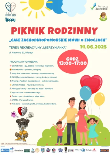 Plakat wydarzenia Piknik rodzinny „Całe zachodniopomorskie mówi o emocjach”