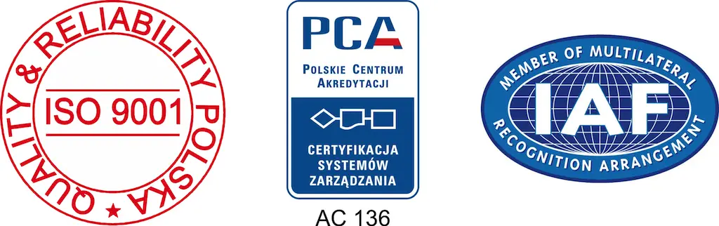 Certyfikat ISO 9001
