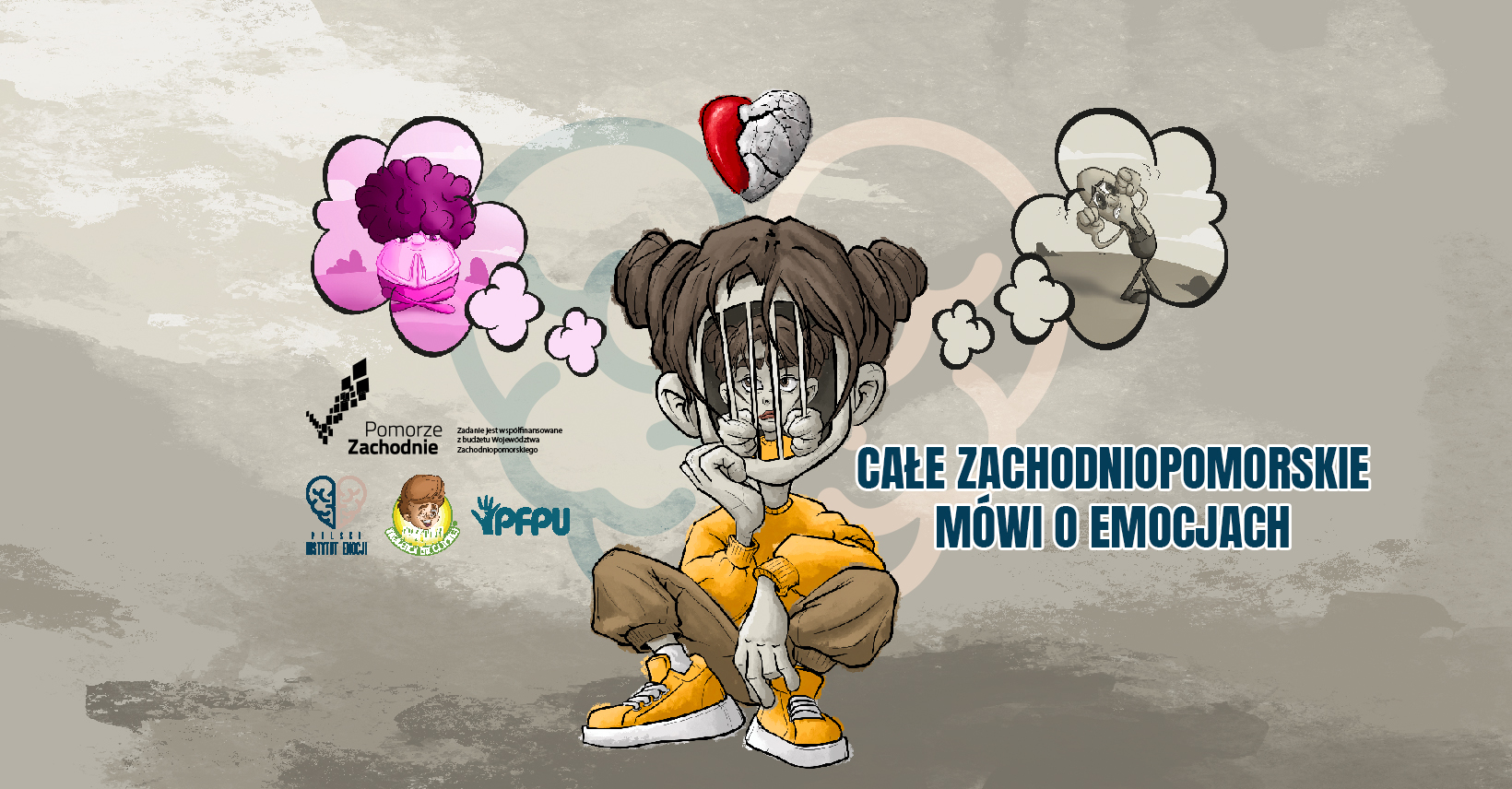 Grafika projektu Całe Zachodniopomorskie mówi o emocjach